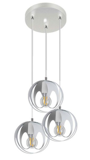Biała nowoczesna lampa wisząca loft - S657-Biva