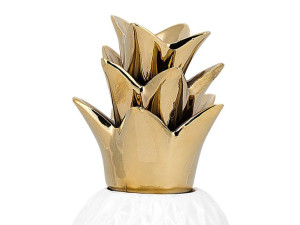 Figurka ananas biała TYANA