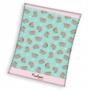 Koc 130x170 Mikrofibra Narzuta Pusheen Kot Kotek