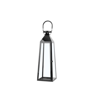 Lampion stalowy 42 cm czarny CRETE