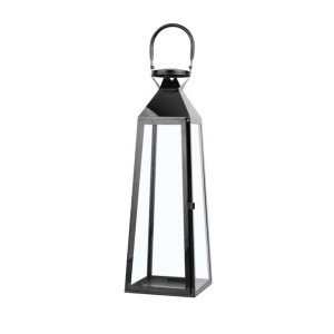 Lampion stalowy 53 cm czarny CRETE