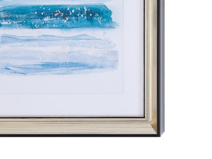 Obraz w ramie morskie fale 30 x 40 cm niebieski FE