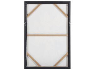 Obraz na płótnie w ramie kwiaty 63 x 93 cm złoty O
