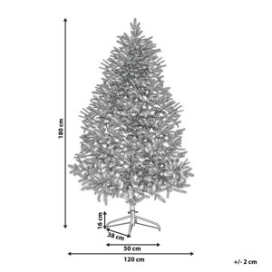 Ośnieżona sztuczna choinka 180 cm biała MASALA