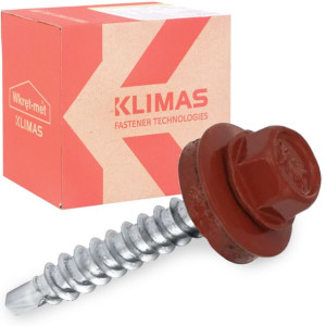 Wkręty Farmerskie Do Blachy, Drewna Wkręt-met 4,8x35mm Ral 3009 250szt
