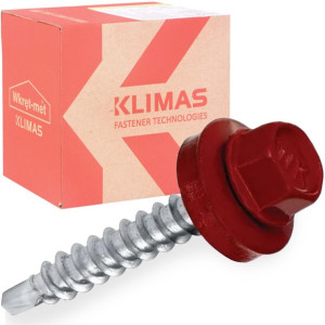 Wkręty Farmerskie Do Blachy, Drewna Wkręt-met 4,8x35mm Ral 3011 250 Szt