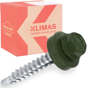 Wkręty Farmerskie Do Blachy, Drewna Wkręt-met 4,8x35mm Ral 6020 250szt