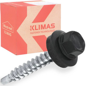Wkręty Farmerskie Do Blachy, Drewna Wkręt-met 4,8x35mm Ral 7016 250szt
