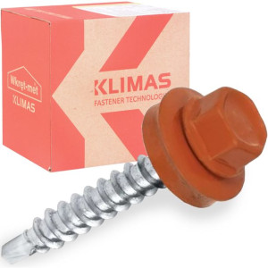 Wkręty Farmerskie Do Blachy, Drewna Wkręt-met 4,8x35mm Ral 8004 250szt