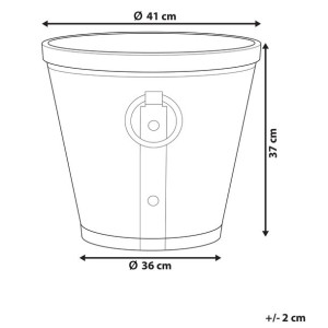 Doniczka ⌀ 41 cm brązowa VARI