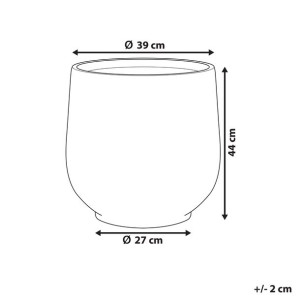 Doniczka ⌀ 43 cm szara DIONI