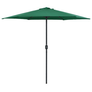 Parasol ogrodowy na słupku aluminiowym, 270x246 cm, zielony