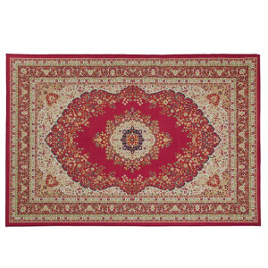 Dywan 140 x 200 cm czerwony KARAMAN