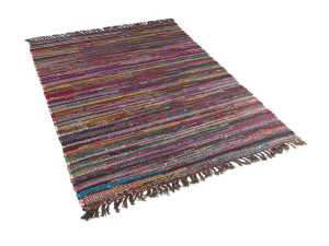 Dywan 140 x 200 cm ciemny wielokolorowy DANCA