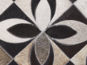 Dywan patchwork skórzany 140 x 200 cm wielokolorow
