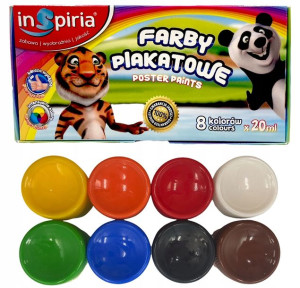 Farby Plakatowe Plakatówki Farby Dla Dzieci 8 Szt.