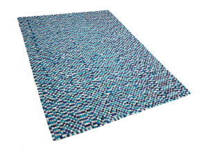 Dywan z filcowych kulek 160 x 230 cm wielokolorowy