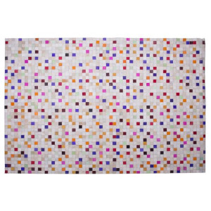 Dywan patchwork skórzany 160 x 230 cm wielokolorow