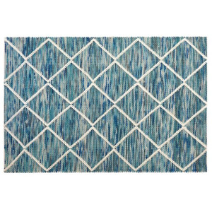 Dywan wełniany 160 x 230 cm niebieskie BELENLI