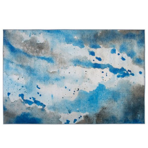 Dywan 160 x 230 cm niebiesko-szary BOZAT
