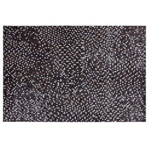 Dywan patchwork skórzany 160 x 230 cm brązowy AKKE