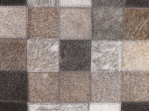 Dywan patchwork skórzany 160 x 230 cm wielokolorow