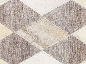 Dywan skórzany 160 x 230 cm beżowo-brązowy SESLICE