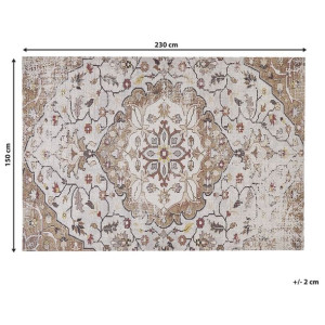 Dywan 150 x 230 cm beżowo-brązowy KATTAKKADA