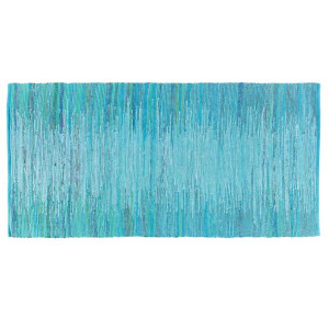 Dywan bawełniany 80 x 150 cm niebieski MERSIN