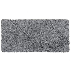 Dywan shaggy 80 x 150 cm czarno-biały CIDE