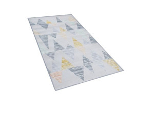 Dywan 80 x 150 cm szaro-żółty YAYLA