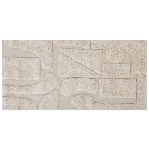 Dywan bawełniany 80 x 150 cm beżowy DIYADIN