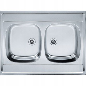 Zlew 2-komorowy Franke DSN 720 ECO Stal Szlachetna