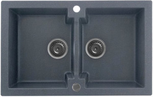 Zlew granitowy Kernau KGS A 80 2B Graphite