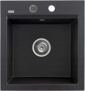 Zlew granitowy Kernau KGS M 45 1B Black Metallic