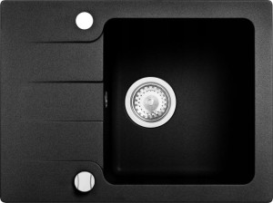 Zlew Kernau KGSC4558 1B1D Black Metallic granitowy