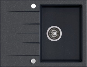 Zlewozmywak Kernau KGS V 4565A 1B1D Black Matallic