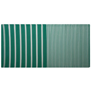 Dywan zewnętrzny 90 x 180 cm zielono-biały HALDIA