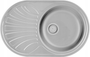 Zlewozmywak stalowy Kernau KSSB 453 1B1D Ociekacz