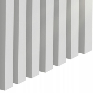 Lamele ścienne BIAŁY Listwy pionowe 3D 12 szt.