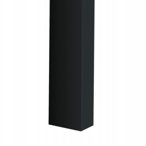 Lamele ścienne CZARNY 3D Listwy pionowe 1 szt.