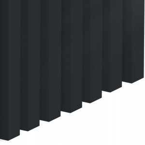 Lamele ścienne CZARNY 3D Listwy pionowe 12 szt.