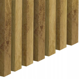 Lamele ścienne DĄB NATURALNY WOTAN 3D Panele 12szt