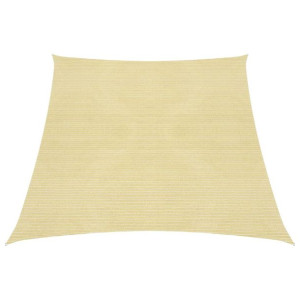 Żagiel przeciwsłoneczny, 160 g/m², beżowy, 4/5x4 m, HDPE