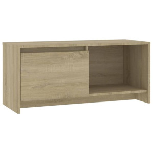 Szafka pod TV, dąb sonoma, 90x35x40 cm, płyta wiórowa