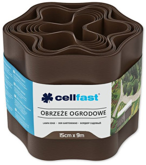 Obrzeże Ogrodowe 15 Cm X 9,0 M Brązowe - Cellfast