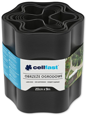 Obrzeże Ogrodowe 20 Cm X 9,0 M Czarne - Cellfast
