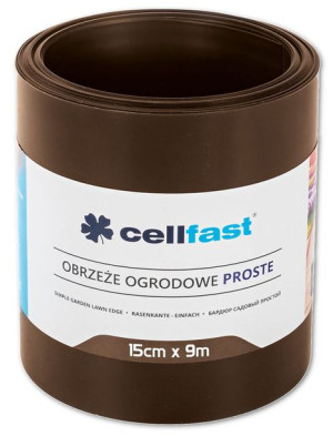 Obrzeże Ogrodowe Proste 15 Cm X 9,0 M Brązowe - Cellfast