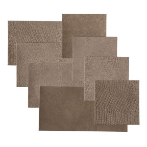 WallArt Skórzane panele ścienne Argyle, przydymione taupe, 32 szt.