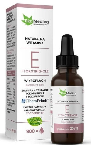 Witamina E + Tokotrienole w kroplach (30 ml)
